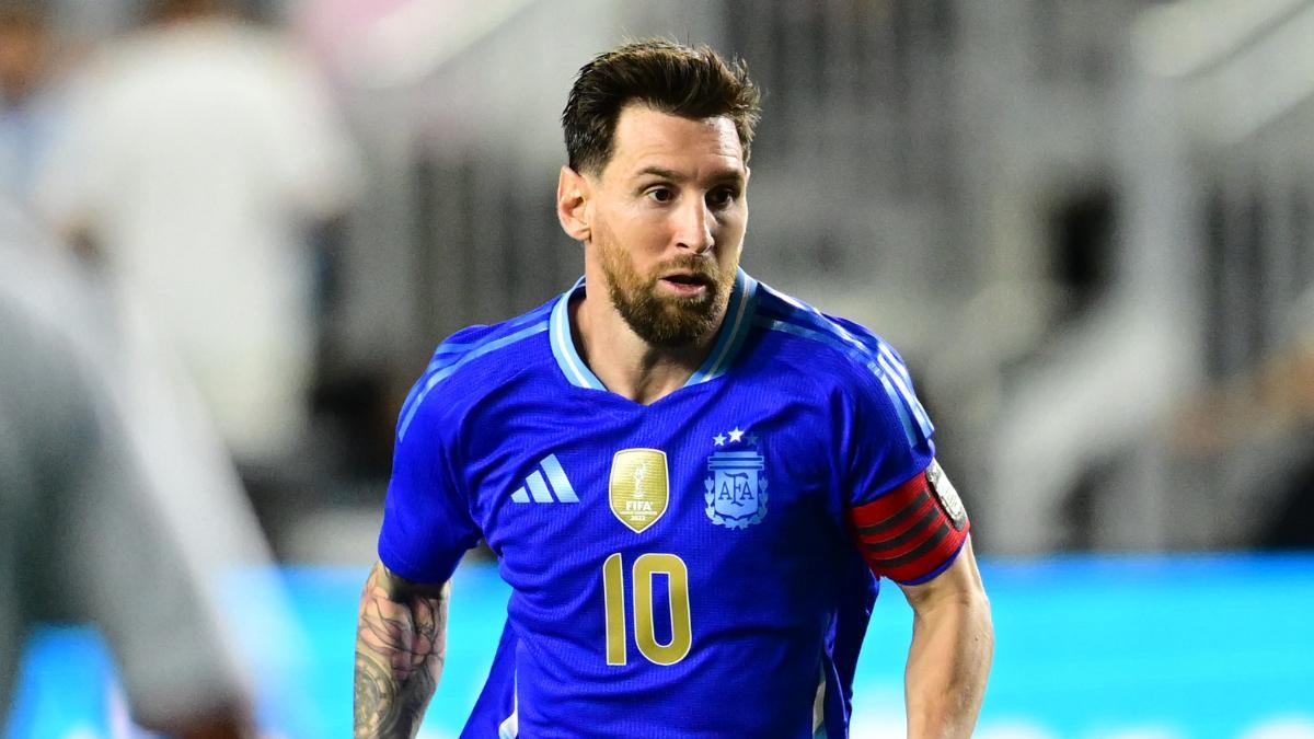 Leo Messi, durante el partido ante Puerto Rico