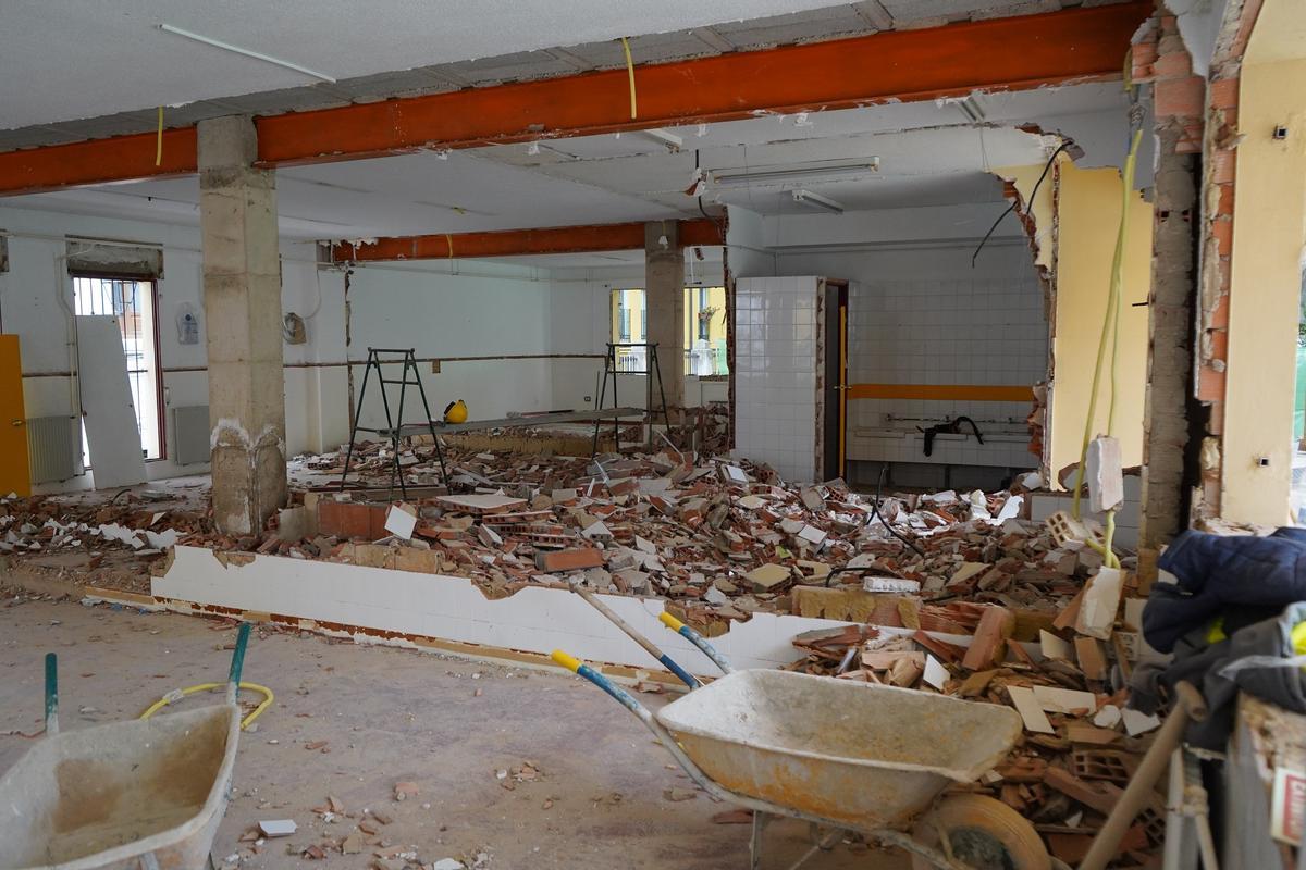 Obras en el CEIP Attilio Bruschetti.