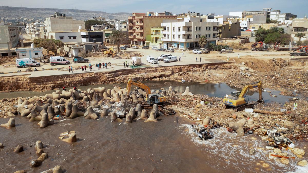 Imágenes aéreas de la catástrofe en Libia tras el ciclón