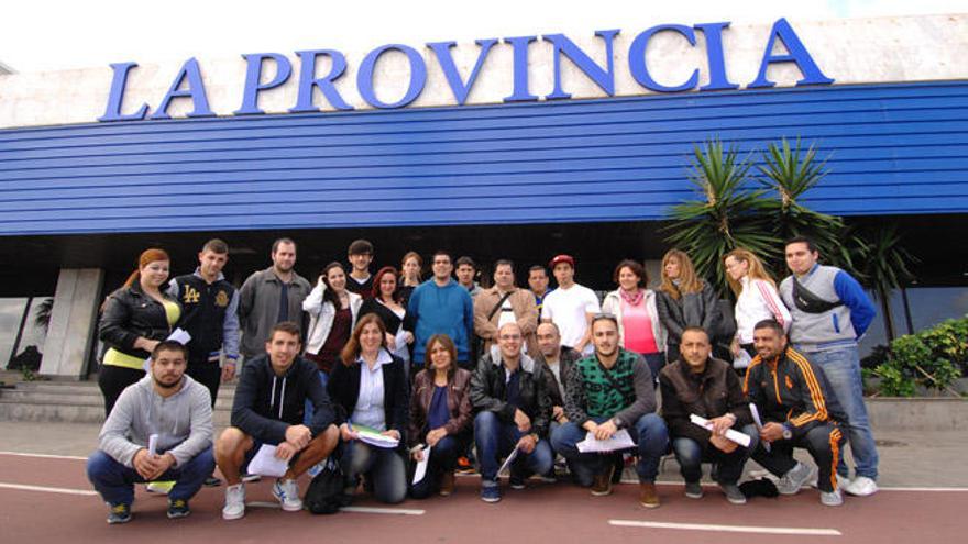 Los alumnos del CEPA de Ciudad Alta visitan La Provincia