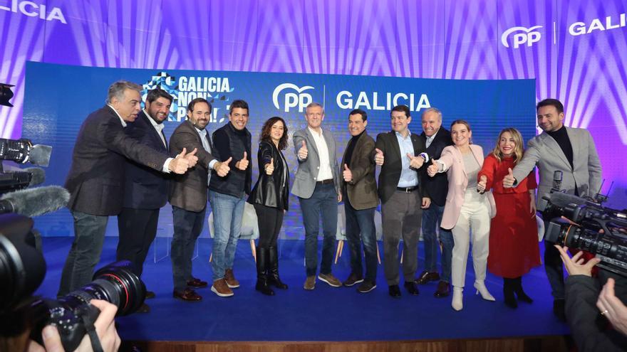 Rueda recibe el apoyo del poder autonómico del PP: “Vamos a poner el sentidiño que falta”