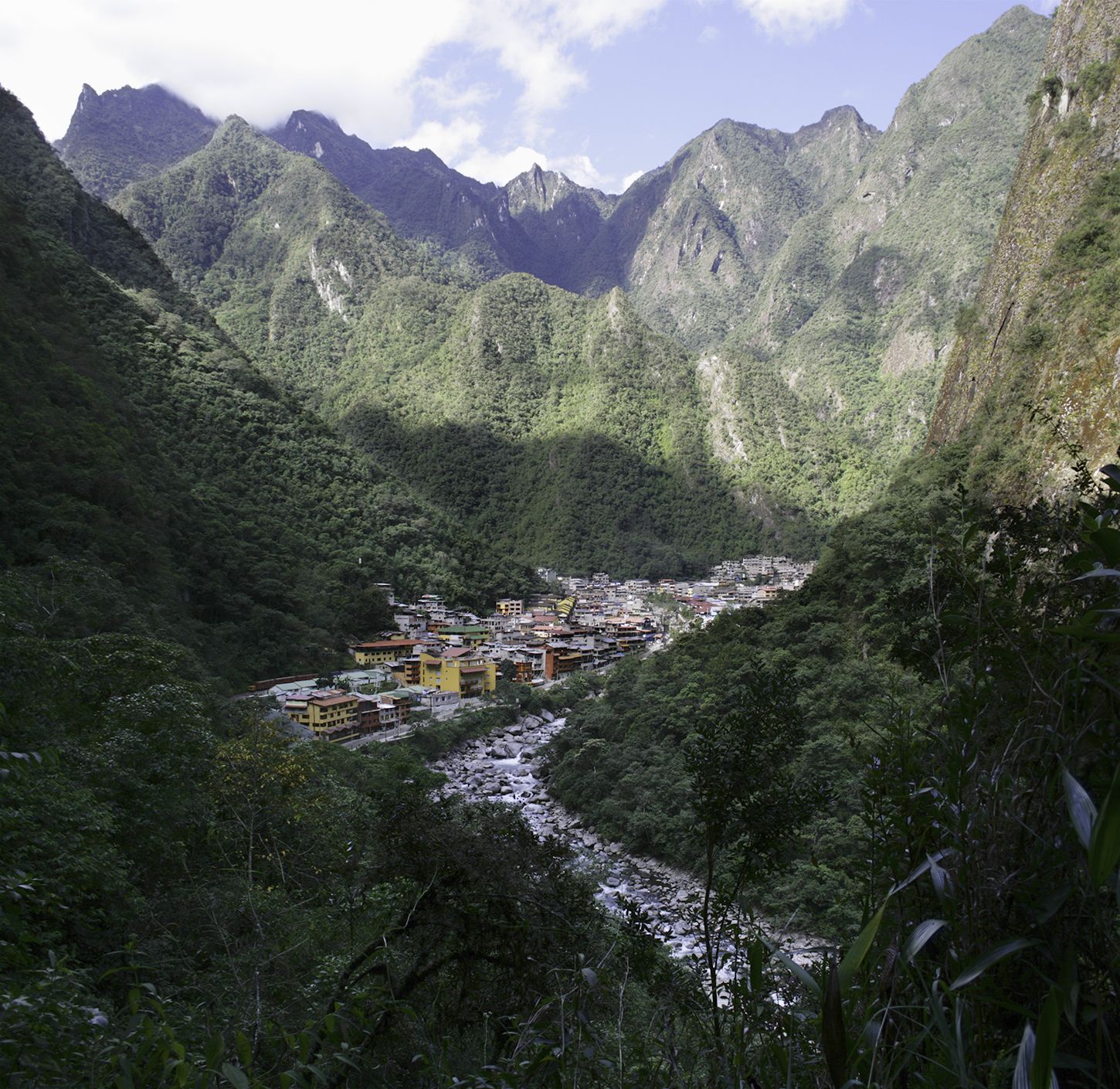 Aguas Calientes, pueblo del Machu Picchu.