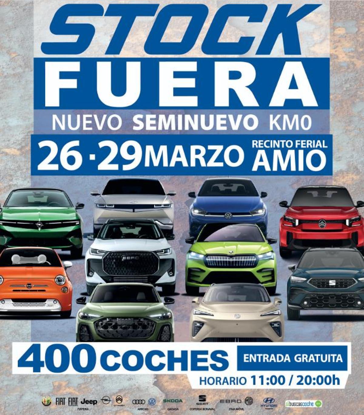 Cartel promocional del evento Stock Fuera.