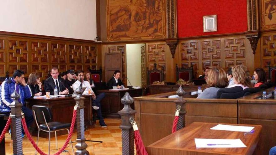 Un momento del último día del juicio en la Audiencia Provincial de Zamora.