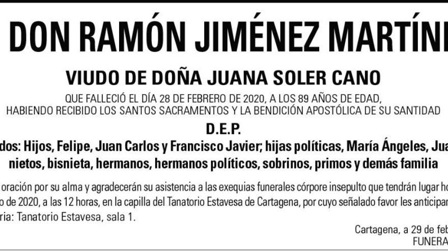 D. Ramón Jiménez Martínez