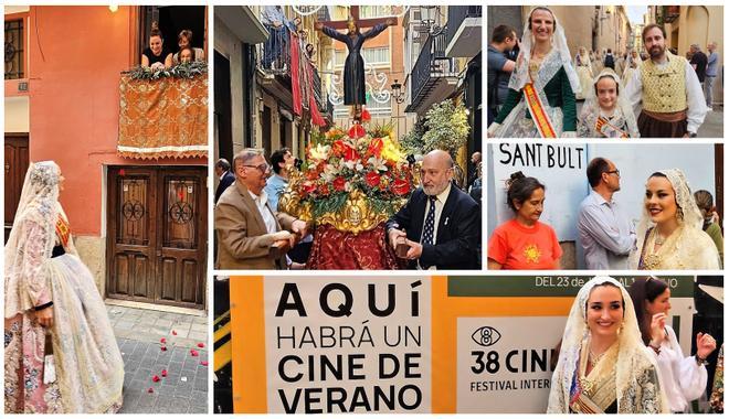 Laura Mengó, la corte y las fallas "SXM" arropan a Sant Bult en su día grande