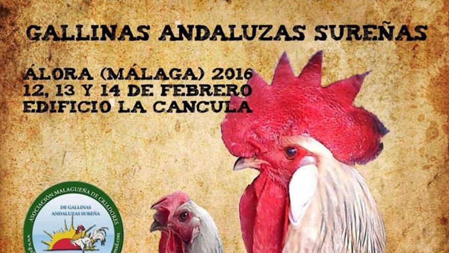 Detalle del cartel del evento, que se celebra en Álora este fin de semana.
