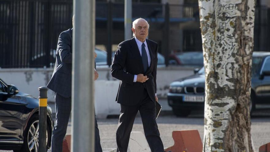 Francisco González esta mañana, a su llegada a la Audiencia