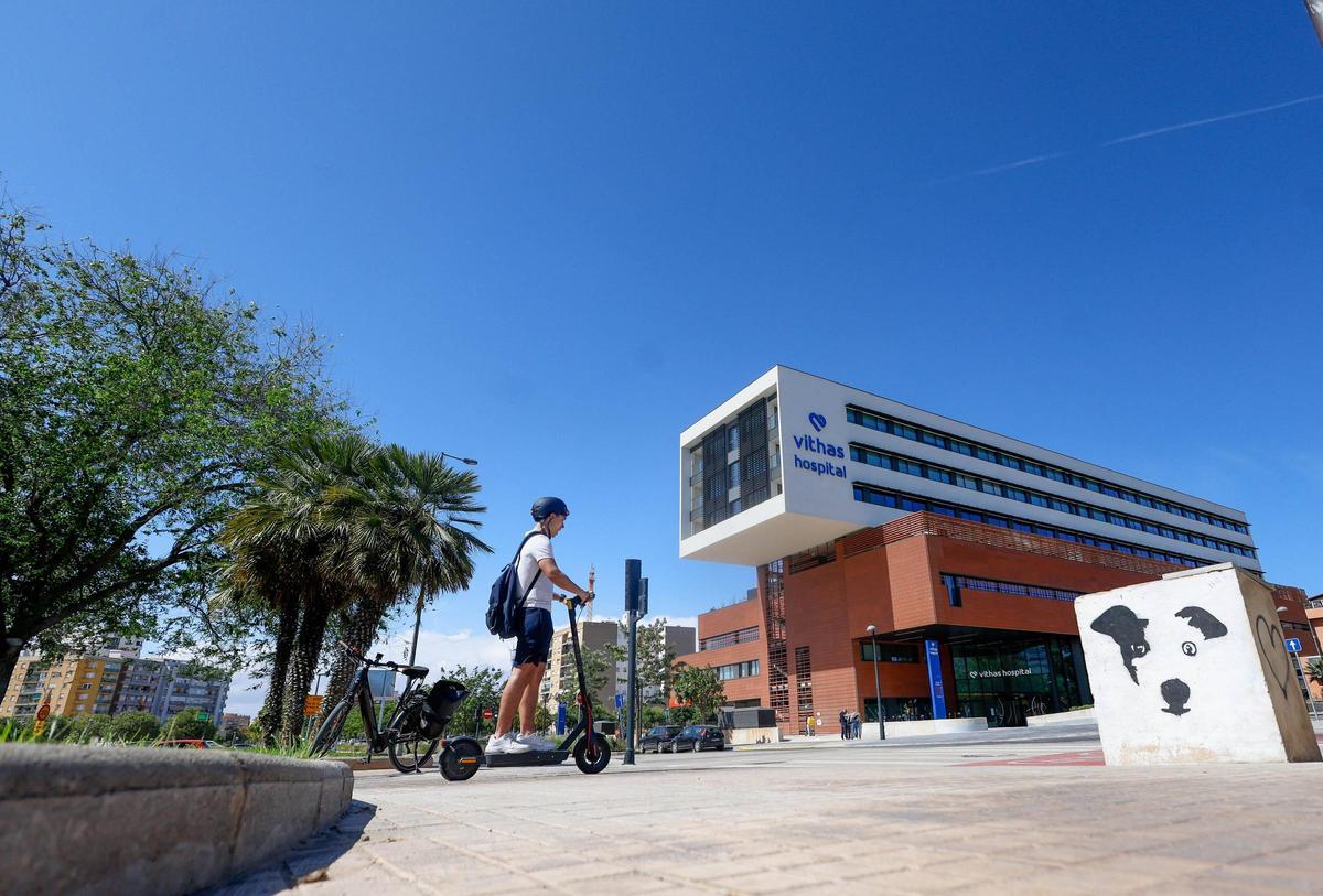 El hospital Vithas Turia en el barrio de Malilla.