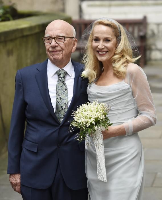 Rupert Murdoch and Jerry Hall wedding