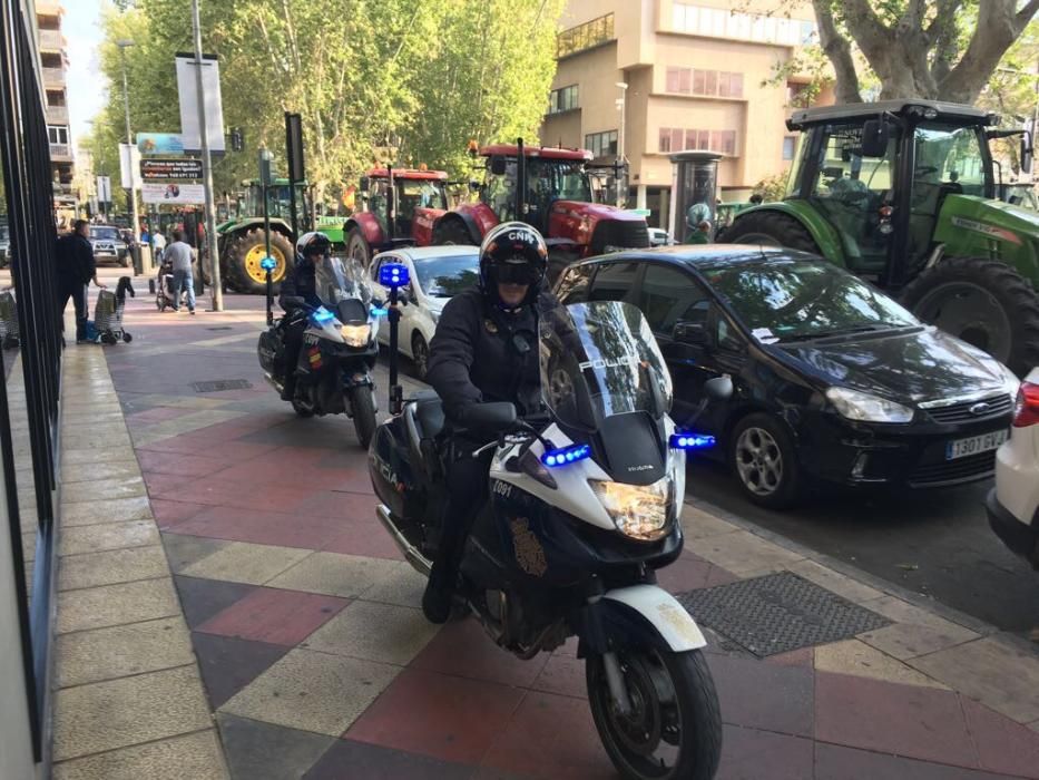 Colapso en Murcia por la manifestación de los agri