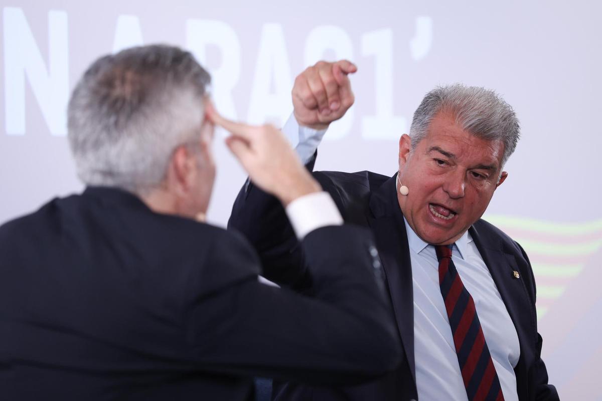 Laporta y Font, en el debate de RAC1