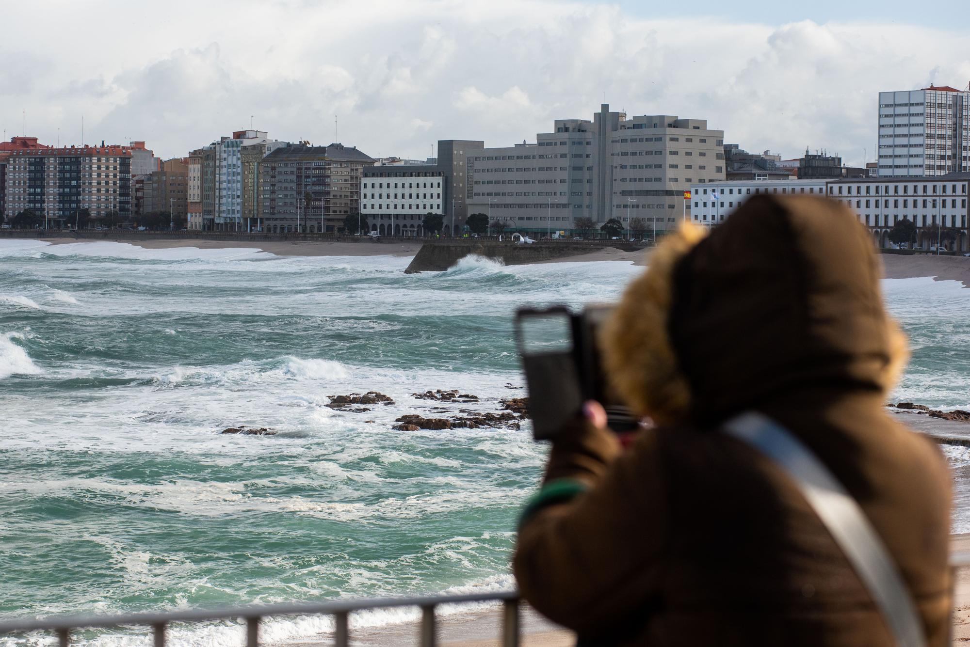 Tres días en alerta por temporal en A Coruña