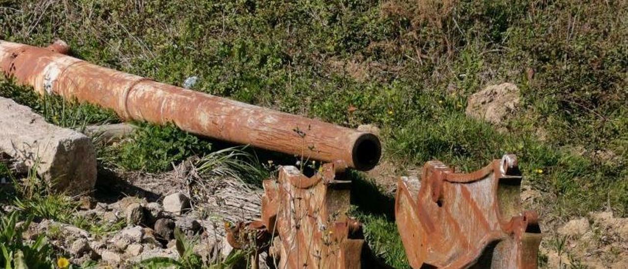 Canón de pau, situado en Castiñeiras..   | // SANTOS ÁLVAREZ