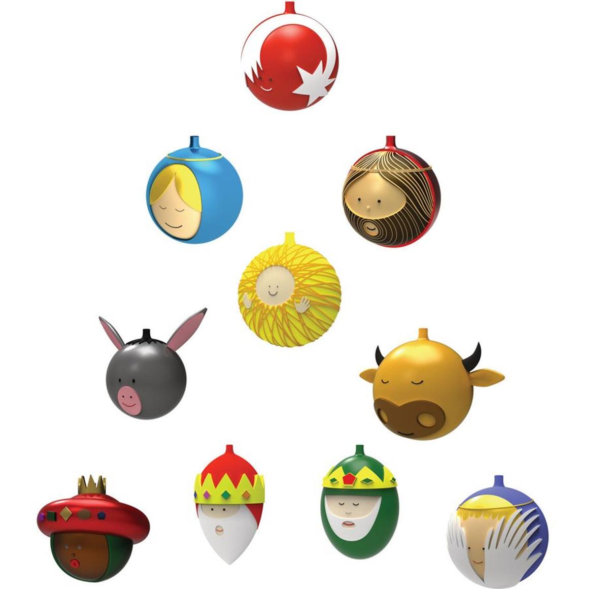 Árbol de Navidad: bolas decorativas de Alessi