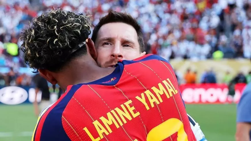 De campeón a leyenda: El consuelo de Lamine Yamal a Leo Messi