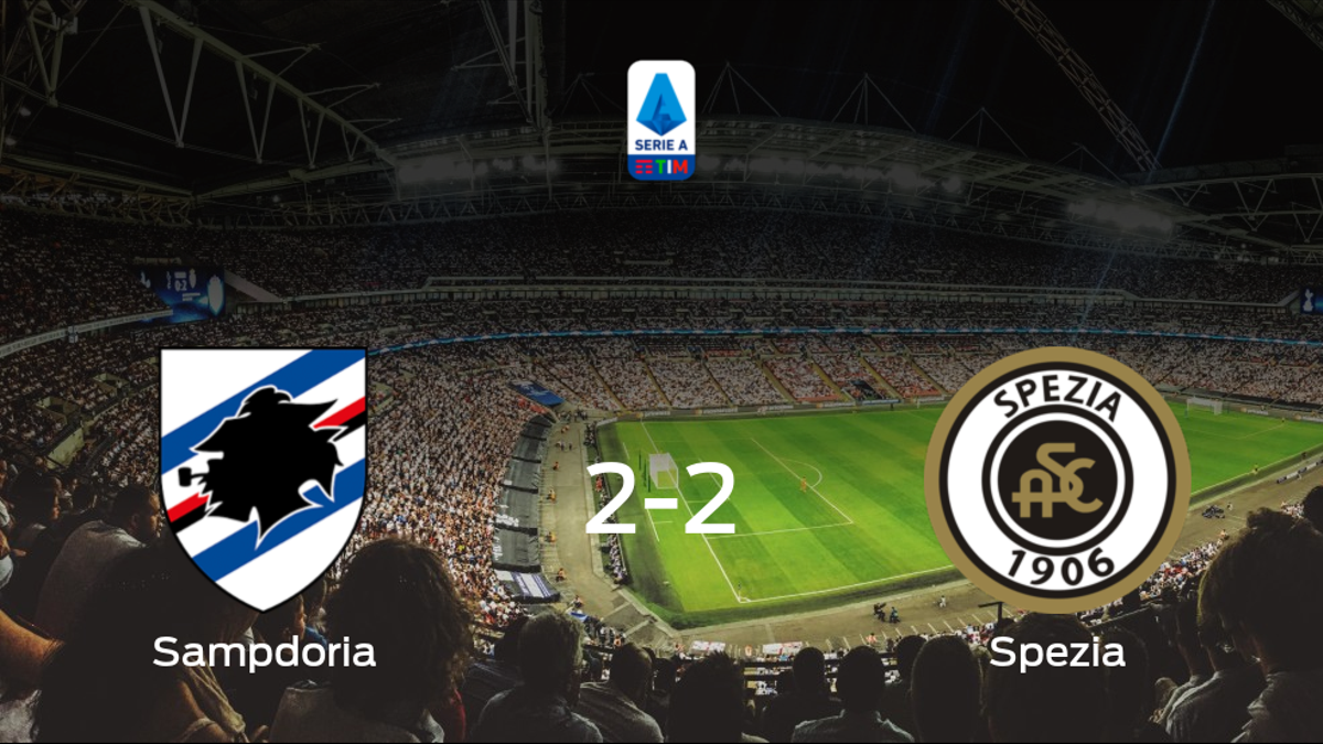 La Sampdoria y el Spezia Calcio se reparten los puntos tras su empate a dos