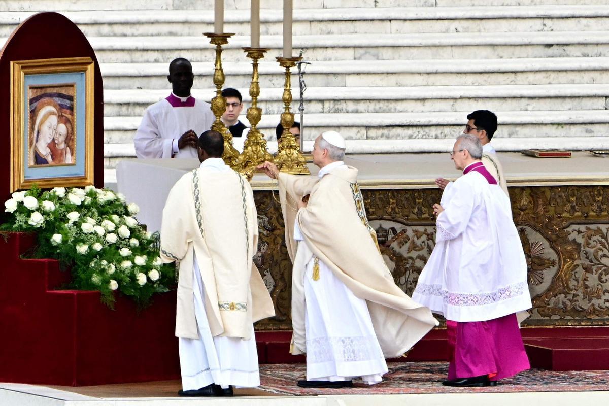 Misa de inicio del pontificado del papa León XIV