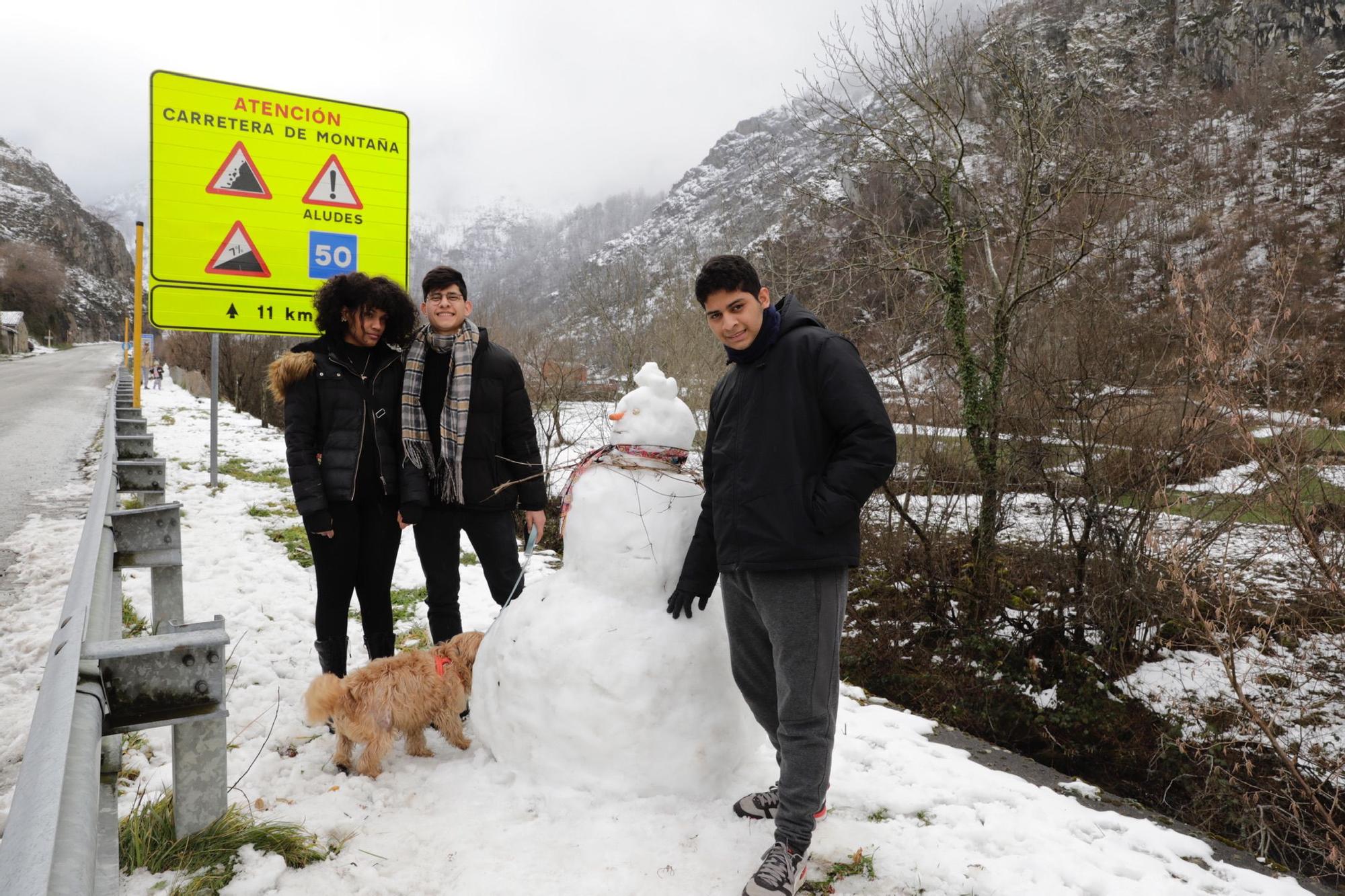 En imágenes: Jornada invernal en Asturias