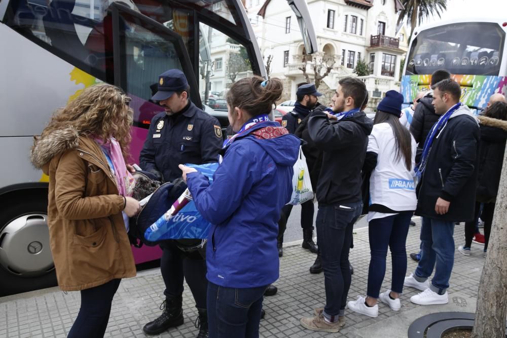 Salida de aficionados del Dépor hacia Vigo para pr