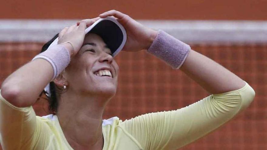 Muguruza, tras clasificarse para semifinales.