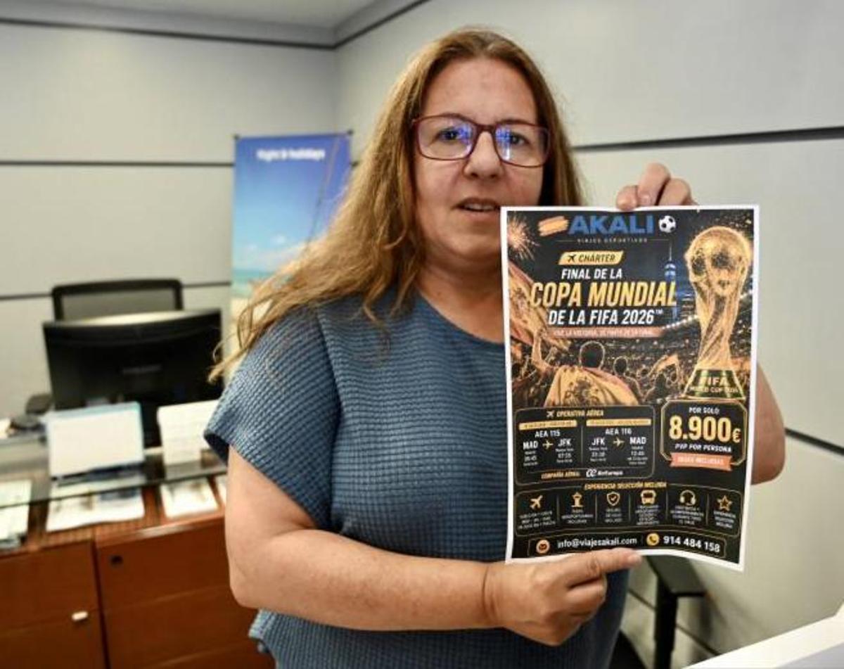 La responsable de Viajes Deza y el paquete ofertado para ir a ver la final del mundial 2026
