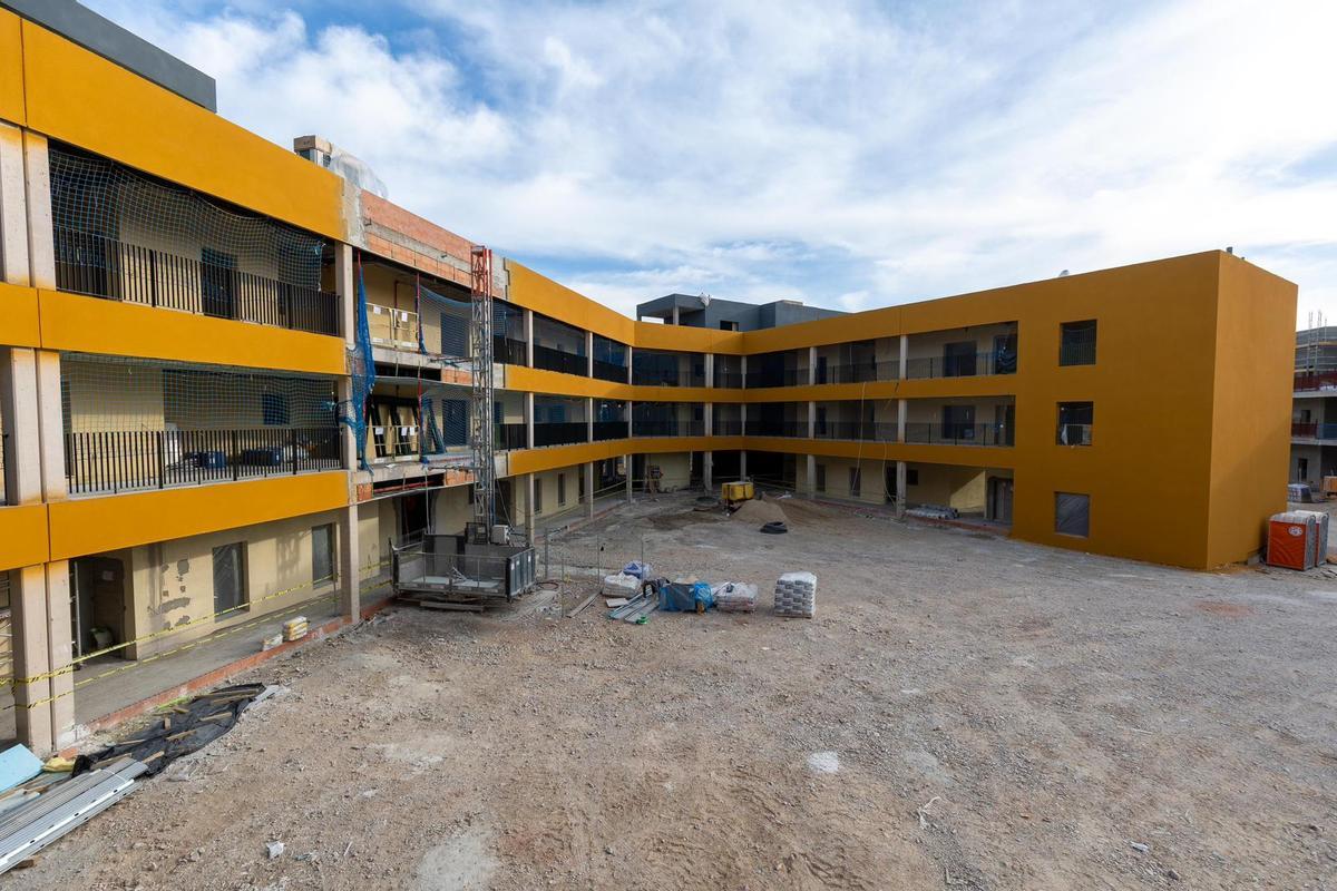 La zona de viviendas del complejo.
