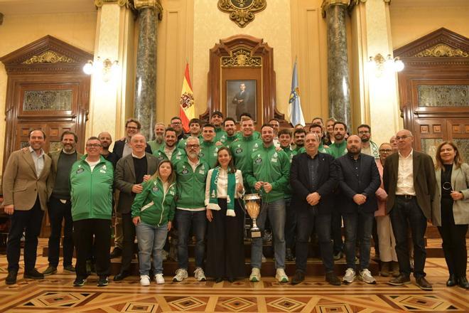 Recepción en María Pita al Liceo con su undécima Copa del Rey