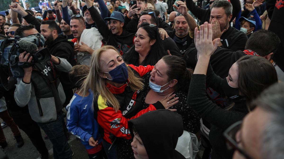 Celebración en Mazarrón del título de Pedro Acosta