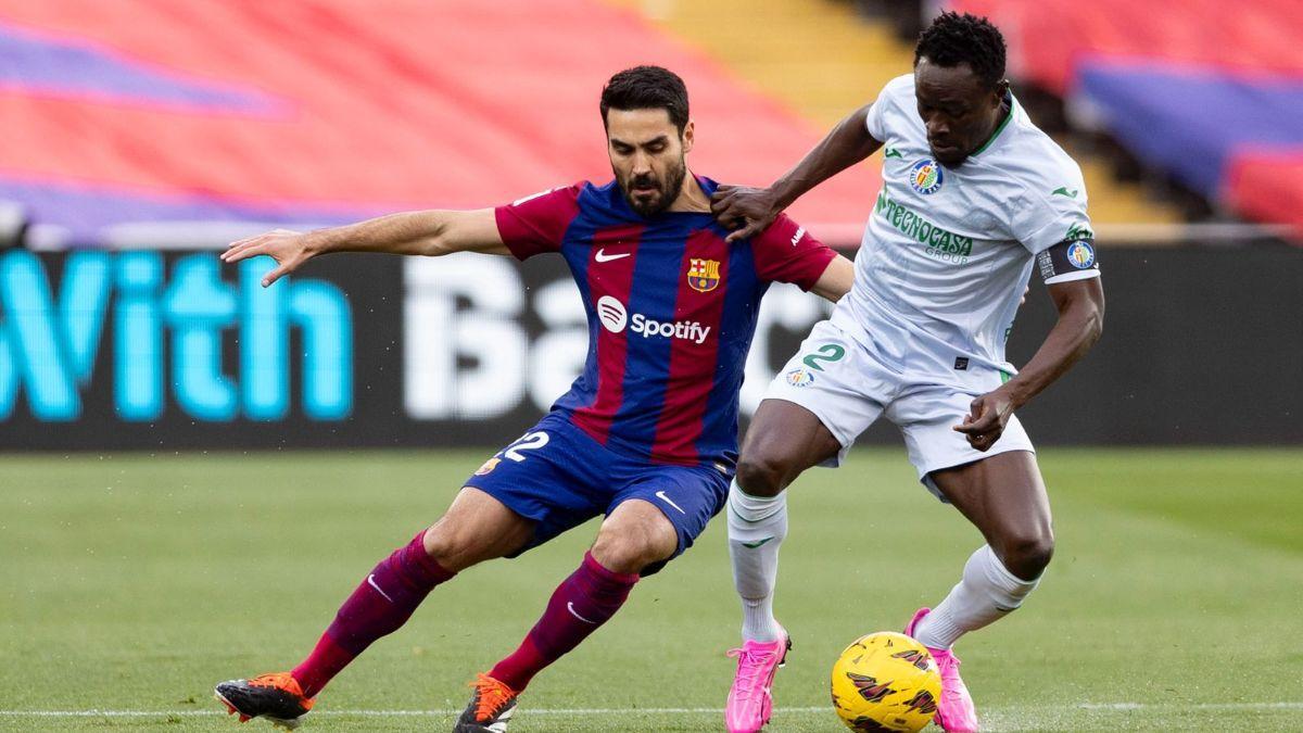 Gündogan, en el partido contra el Getafe