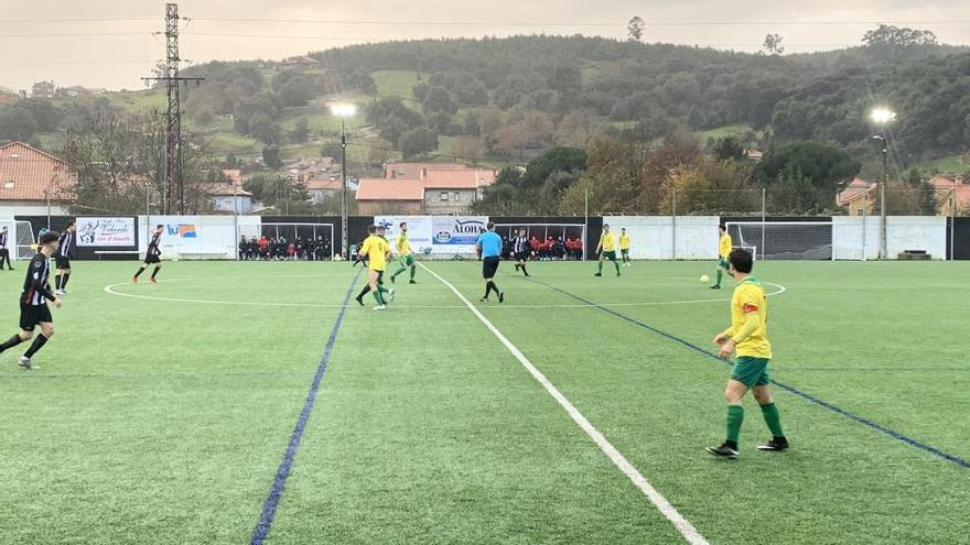 Imagen de un encuentro de esta temporada del Escobedo en el Eusebio Arce, escenario del encuentro de Copa del Rey de hoy.