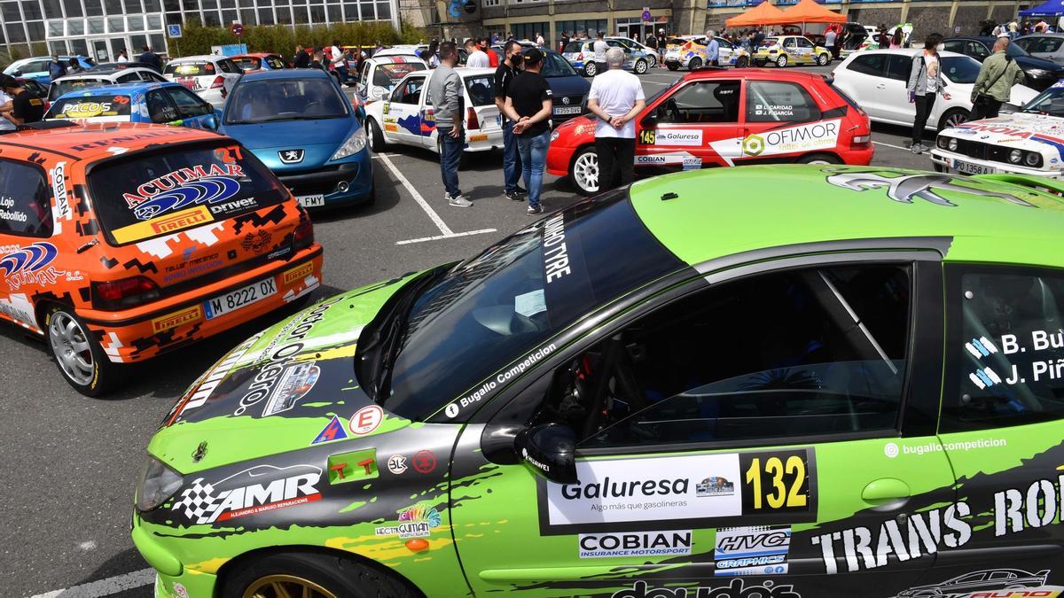 Vehículos participantes en el Rally Coruña 2021.