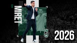 ¡Oficial! Dani Miret, nuevo entrenador de la Penya