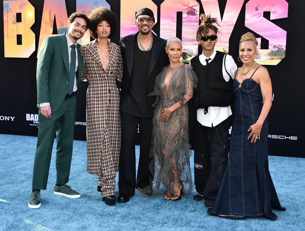 La familia de Will Smith unida en la presentación de 'Bad Boys'