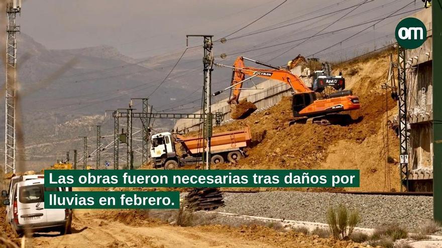 Adif reabrirá la segunda vía de alta velocidad en Álora este 17 de julio