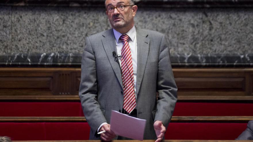 Emilio del Toro, en un pleno del Ayuntamiento de València.