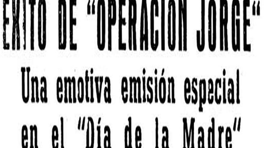 El títular de la noticia publicada el 8 de diciembre de 1958.