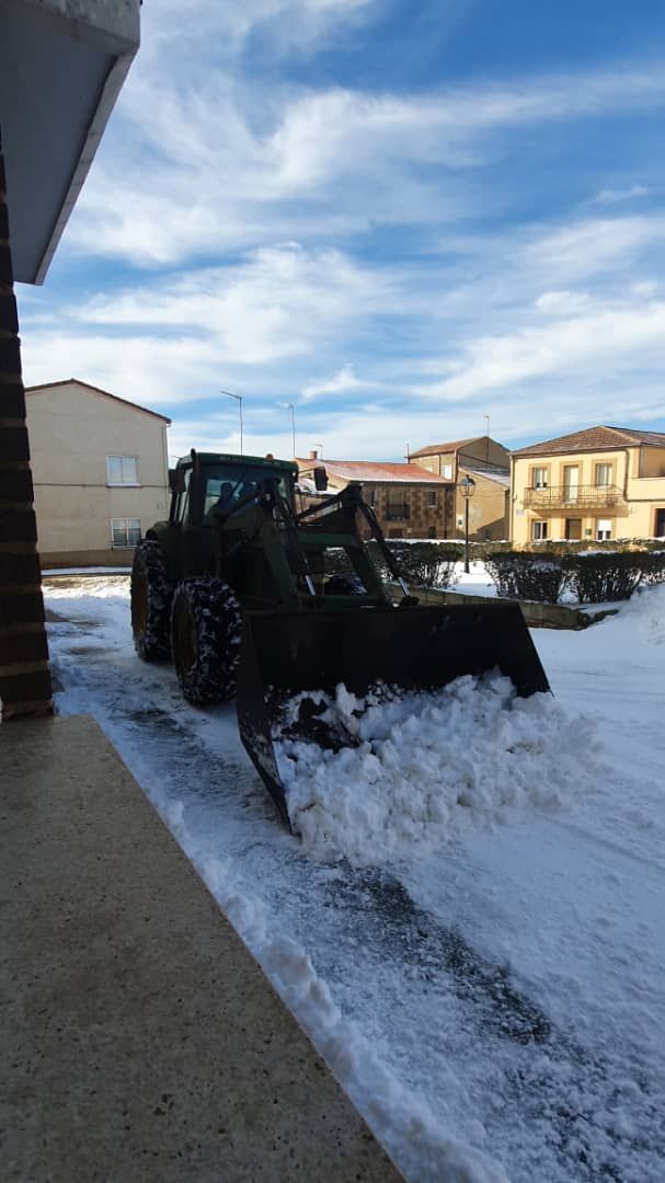 GALERÍA | Carbajales, cubierto por la nieve del temporal Filomena