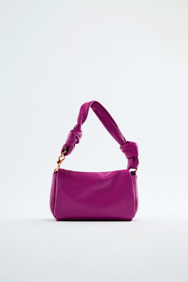 Bolso de hombro violeta