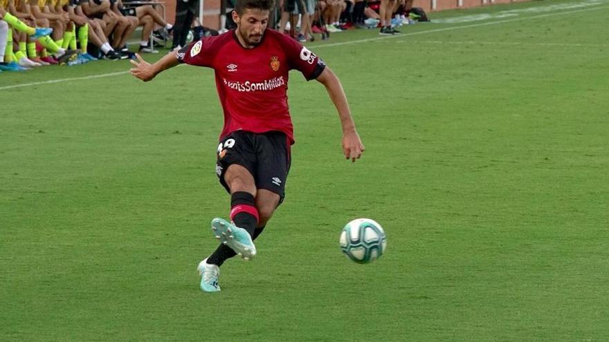 ChavarrÃ­a, en un partido de pretemporada.