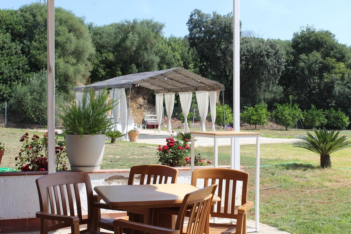 Terraza del hostal San Luis.