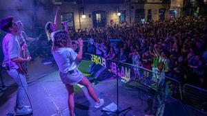 Un concierto durante las fiestas de Gràcia 2022