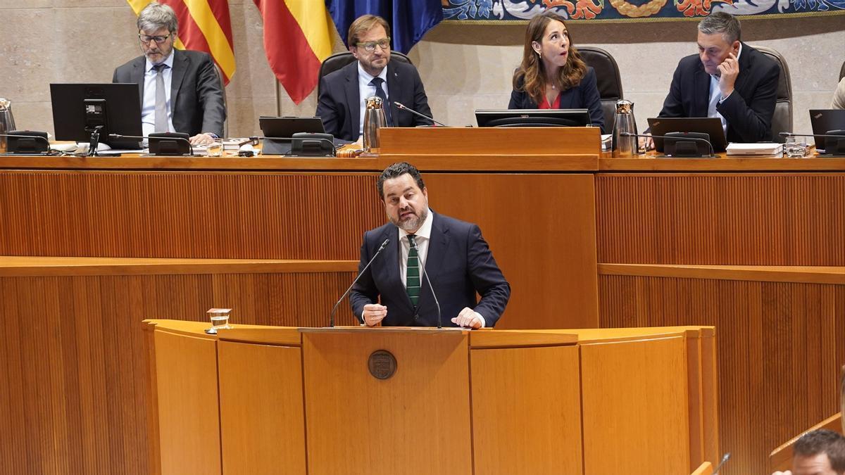 El diputado de Vox en Aragón David Arranz.