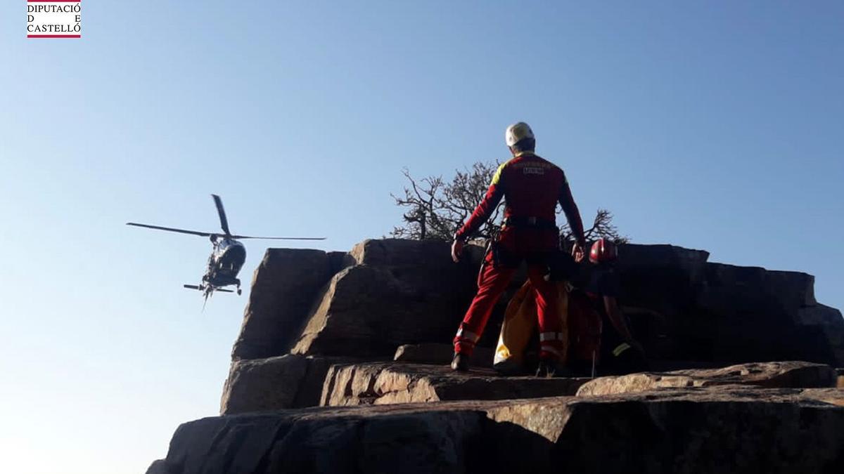 Rescate de montaña en los órganos de Benitandús