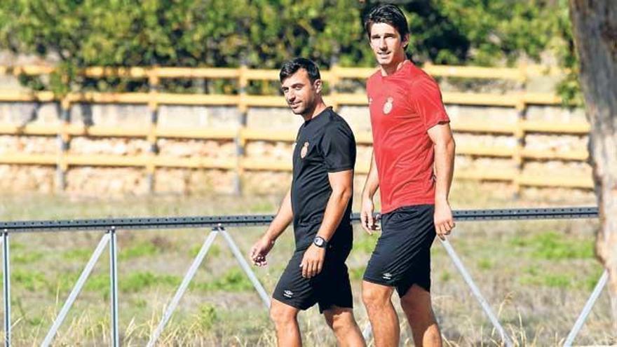 Dejan Lekic, antes de un entrenamiento en Son Bibilni.