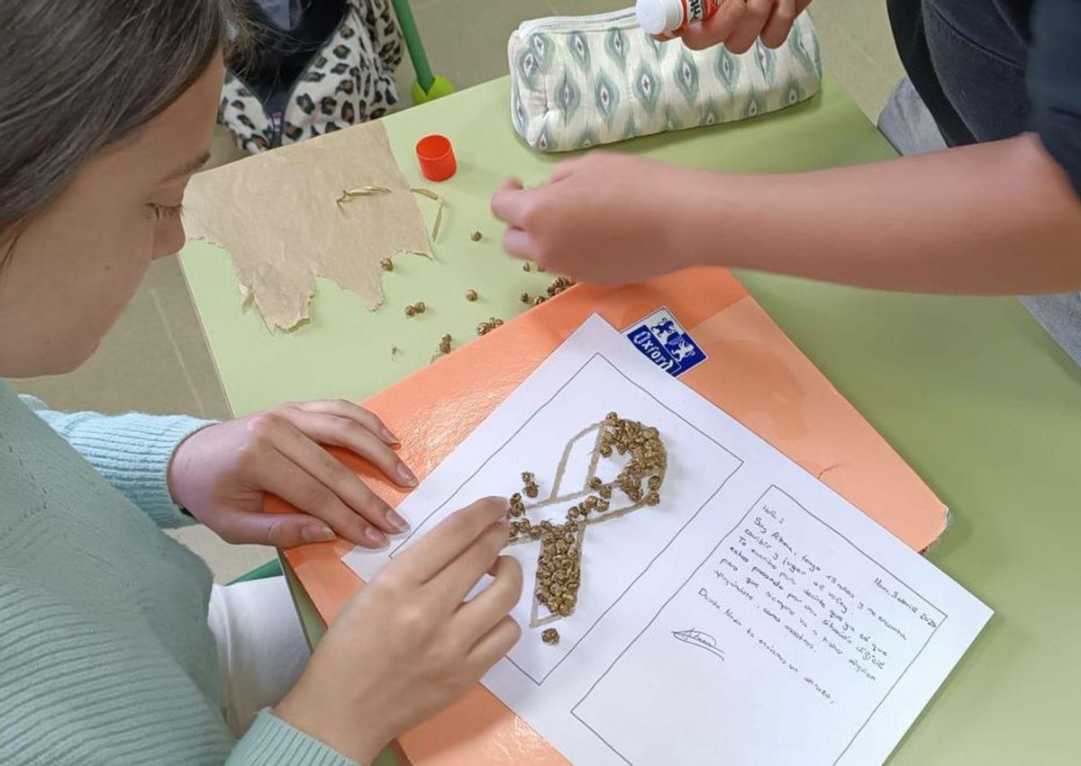 El proceso de creación de las cartas en el IES Peñamayor. | R. L. P.