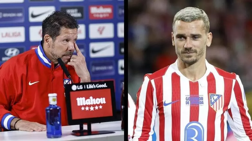 El mensaje más emotivo de Simeone a Griezmann: “Siempre ha sido mi debilidad”