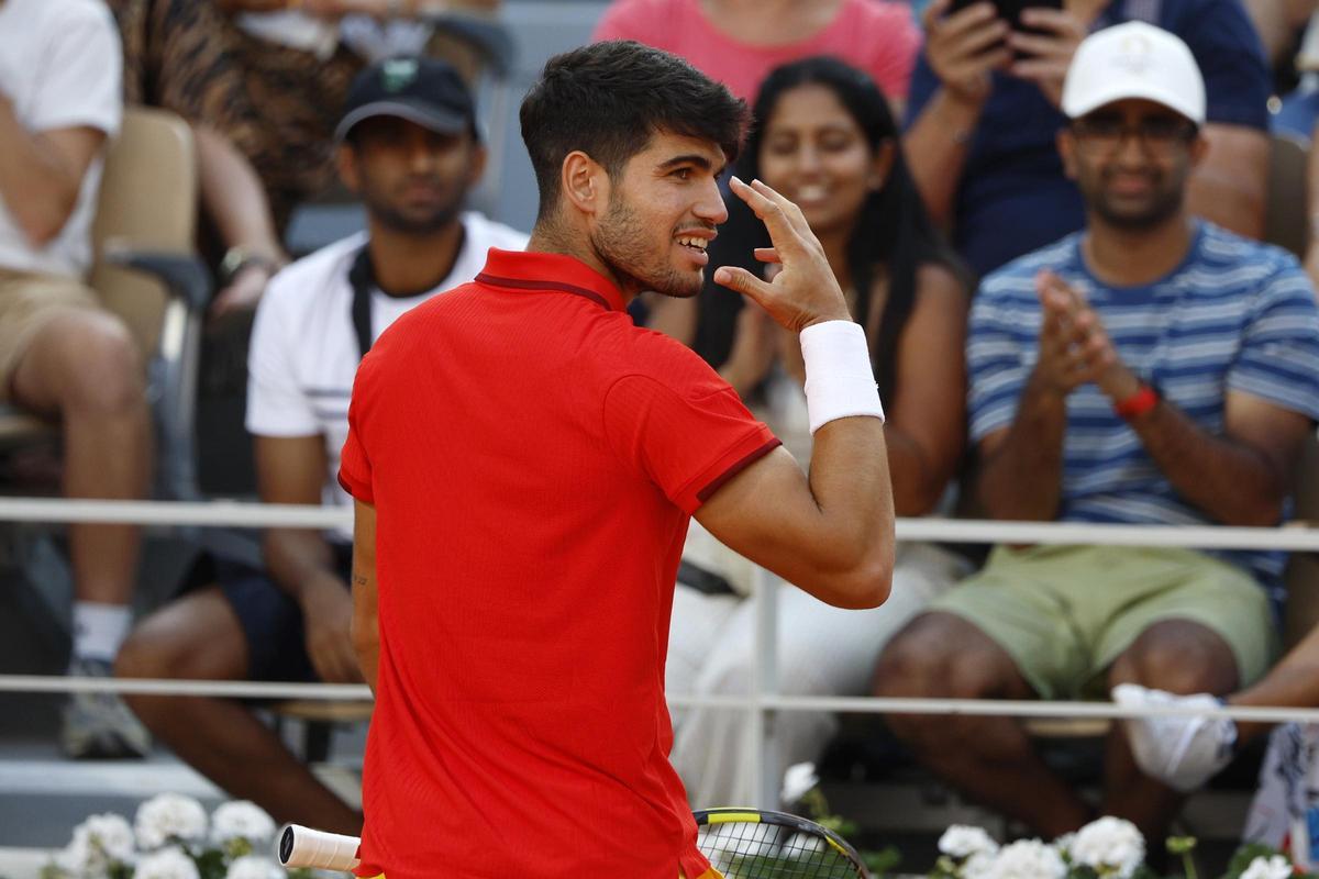 El partido entre Griekspoor y Alcaraz, en imágenes