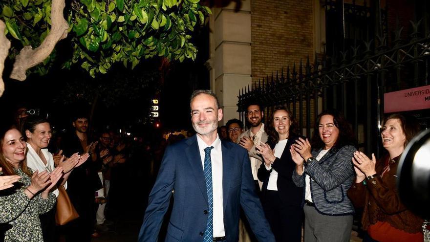Samuel Baixauli, nuevo rector de la UMU: "Ahora nos queda lo más difícil, hacer realidad la universidad inteligente"