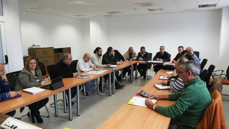 Reunión del comité de empresa en la sede de Los Ruices.